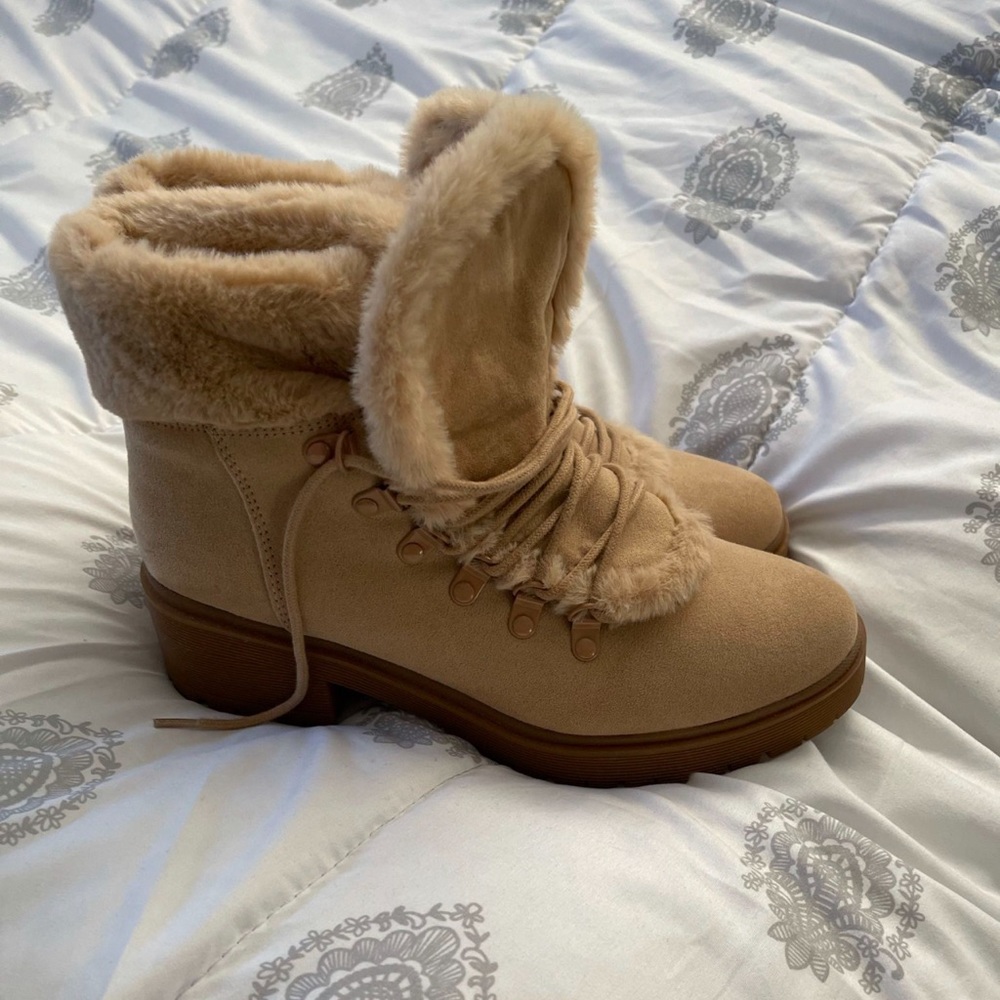 Winter suede boots